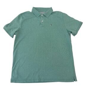 VINEYARD VINES Boys XL Edgartown Polo Green Short Sleeve Shirt